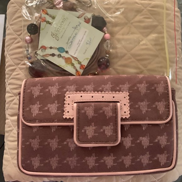 JUXTAPOSIE Handbag/Purse & Wallet Set, Interchangeable Straps Made in Uganda - Picture 1 of 11